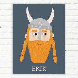Poster Engraçado Viking Personalizado