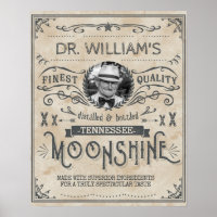 Engraçado Vintage Moonshine Hillbilly Medicine Per