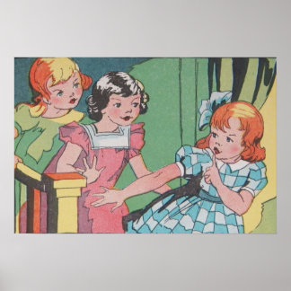 Póster Engraçado Vintage Retro Cartoon