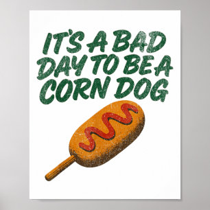 Poster Engraçado Vintage se afogou. É um dia ruim ser um 