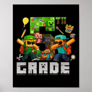 Poster Engraçado Voltar À Escola Jogadores De Batimentos 