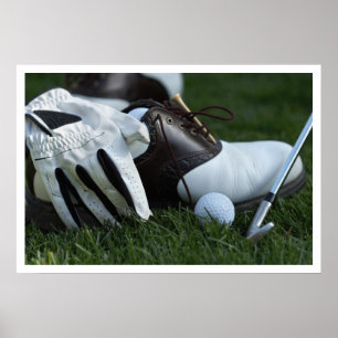 Póster engrenagem de golfe