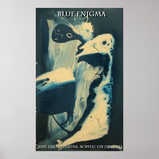 Póster Enigma azul (Frente)