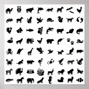 Poster Enjoy animals’ graphics