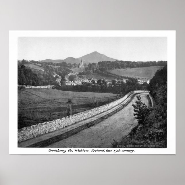Poster Enniskerry Co. Wicklow Irlanda, século XIX (Frente)