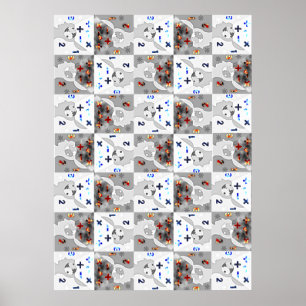 Poster enorme dos cérebros da matemática de Lots