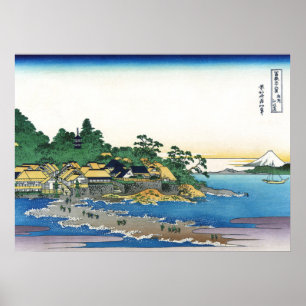 Poster Enoshima na província de Sagami