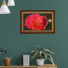 Poster Enquadrado Oval Horizonte Foto Sombra do Ho