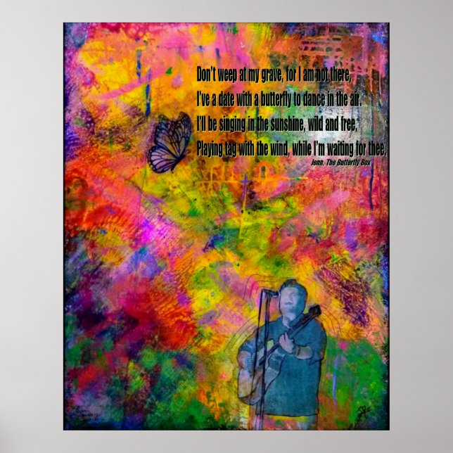 Poster Enquanto Aguardava Por Lá (Frente)