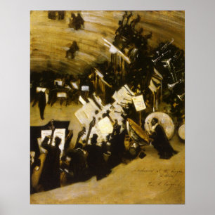 Poster Ensaio da Orquestra Pasdeloup por JS Sargent
