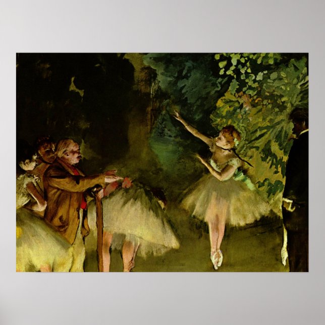 Poster Ensaio de balés - Edgar Degas - 1875 (Frente)