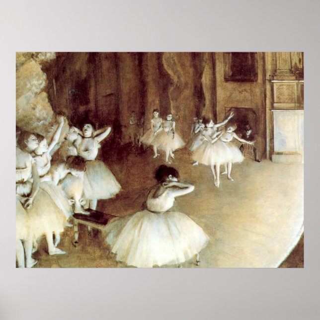 Póster Ensaio de Degas em Palco (Frente)