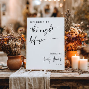 Poster Ensaio de Script Branco e Preto Minimalista Modern