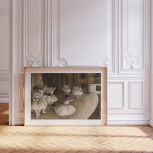 Póster Ensaio do balé no Palco   Edgar Degas