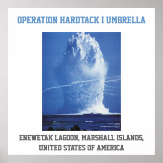 Póster Ensaio nuclear nos Estados Unidos das Ilhas Marsha