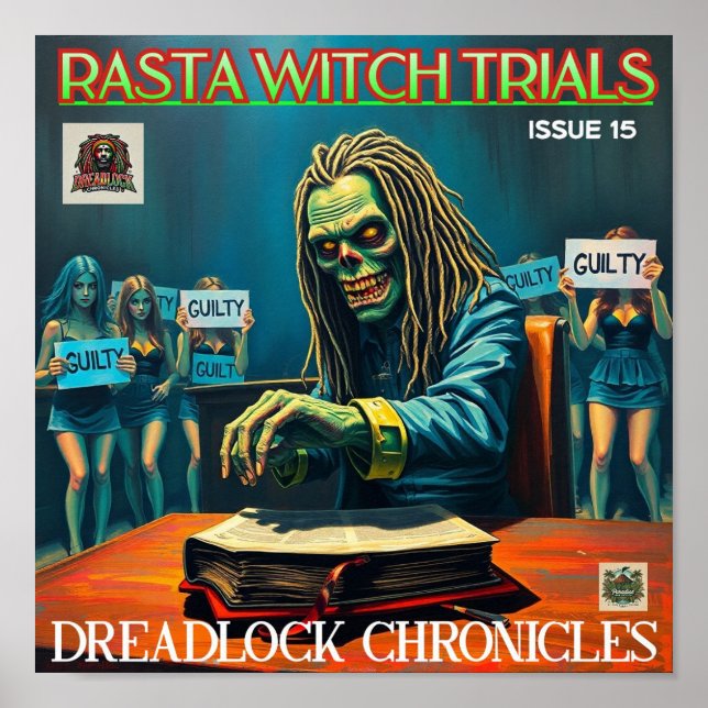 POSTER ENSAIOS COM RASTA WITCH - DREADLOCK CRÔNICA PROBLE (Frente)