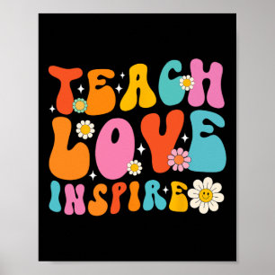Poster Ensinar Amor Inspira Escola No Primeiro Dia De Vol