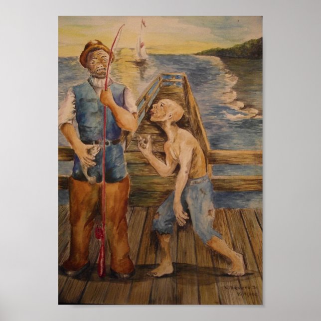 Poster Ensinar-Me Como Pescar (Frente)