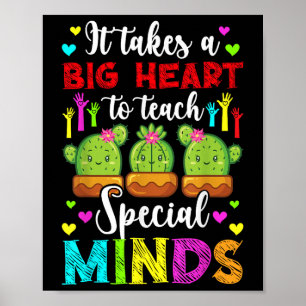Poster Ensinar Mentes Especiais Autismo Professor Autismo