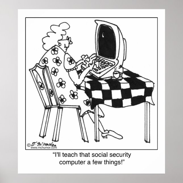 Póster Ensine algumas coisas ao computador do Governo (Frente)