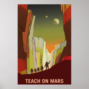 Poster Ensine em Marte e em suas luas