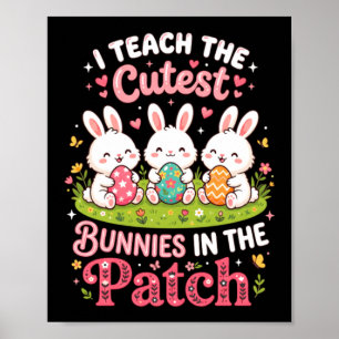 Poster Ensine os coelhinhos mais fofos do patch Easter