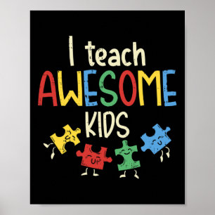 Poster Ensino Crianças Incríveis Autismo Teto Especial de