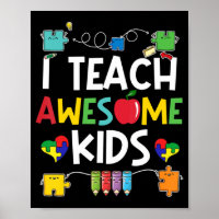 Ensino crianças incríveis camisa Autismo quebra-ca