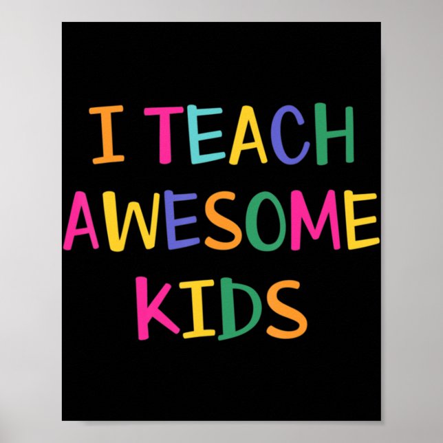 Poster Ensino Crianças Incríveis Professores De Autismo (Frente)