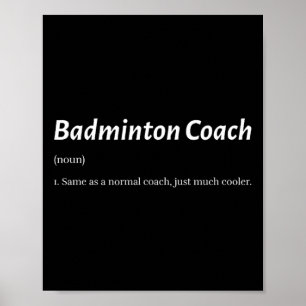 Poster Ensino De Badminton Engraçado Igual Ao Treinador N