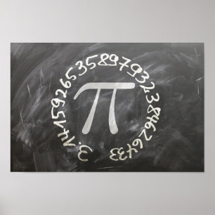 Poster Ensino De Chalkboard Pi Day Pi Day