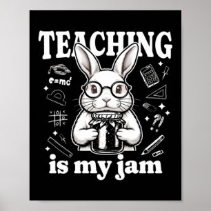 Poster Ensino É Minha Paixão - Coelhinho Fofo