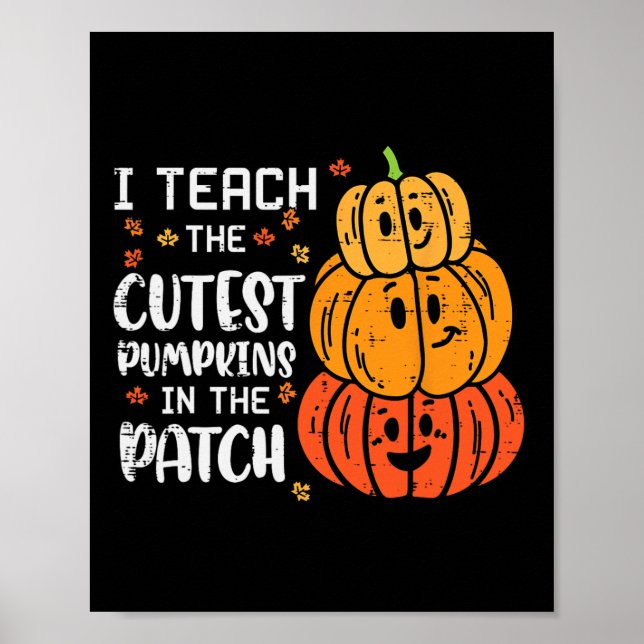 Poster Ensino O Mais Legal Pumpkin Patuma De Halloween Fa (Frente)