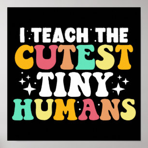 Poster Ensino O Mais Pequeno Professor Engraçado De Human