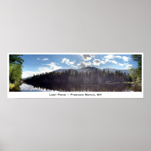 Poster Entalhe perdido de Pinkham do ~ da lagoa, NH