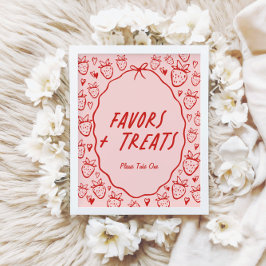 Poster Então Berry Sweet Whimsical Coquette favorece e tr