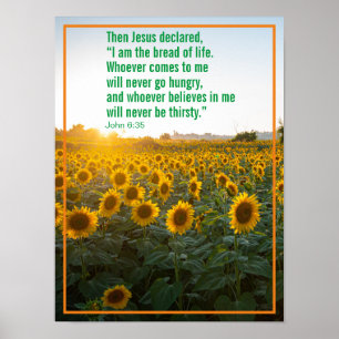 Poster Então Jesus declarou, "Eu sou o pão da vida.