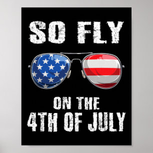 Poster Então Voe 4 De Julho, Bandeira Americana Pulga Rap