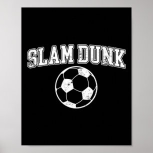 Poster Enterrada Profunda - Futebol Engraçado de Basquete