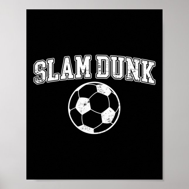 Poster Enterrada Profunda - Futebol Engraçado de Basquete (Frente)
