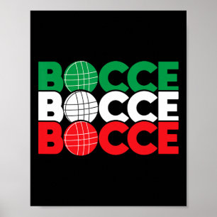 Poster Enthusiasta do Jogo de Bocce - Byll Lawn Bowling B