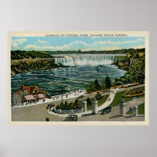Póster Entrada ao parque de Victoria, Niagara Falls,