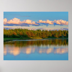 Poster Entrada ao pôr do sol New Brunswick, Canadá