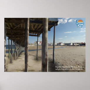 Póster Entrada da cidade do oceano