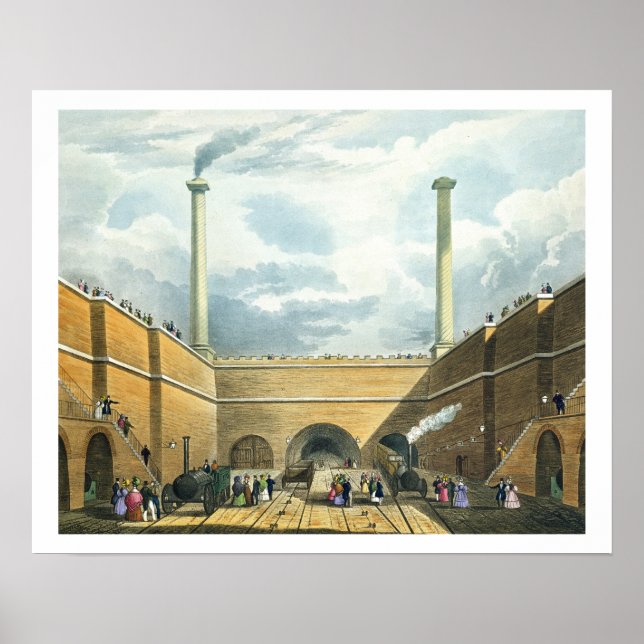 Póster Entrada da ferrovia em Edge Hill, Liverpool, p (Frente)