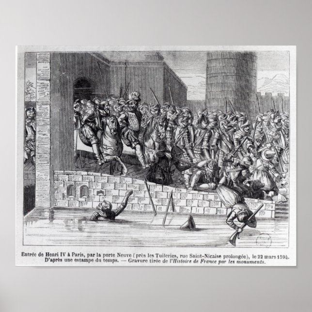 Póster Entrada de Henri IV em Paris (Frente)