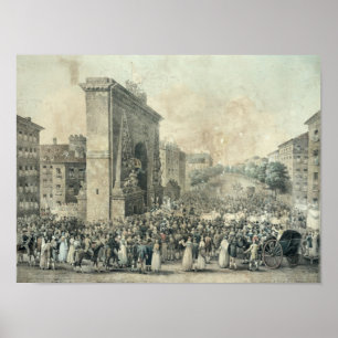 Poster Entrada de Louis XVIII com Porte