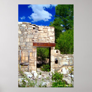 Póster Entrada de mármore