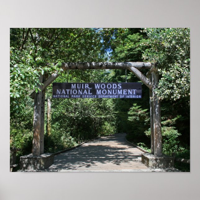 Poster Entrada de Muir Woods (Frente)