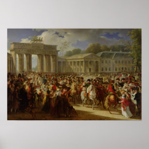 Poster Entrada de Napoleão I em Berlim